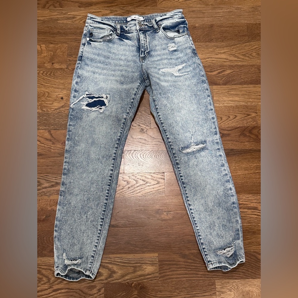 KanCan Light Blue Distressed Skinny Jeans